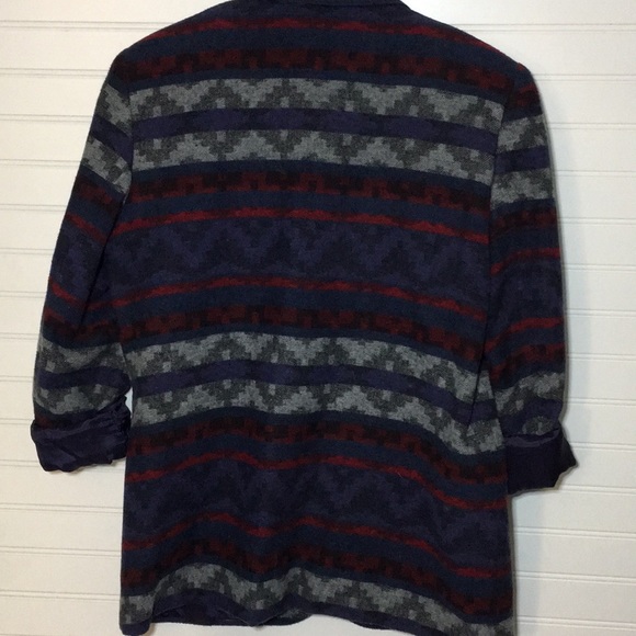 VTG PETITE SOPHISTICATE |Southwest Lined Blazer - Picture 3 of 3